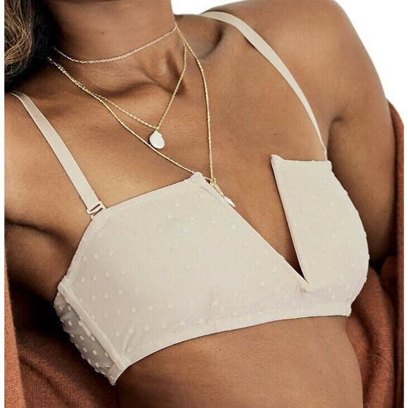 Free People Intimately Bandeau Bra X-Small Sierra Convertible Antique Shell - Picture 2 of 10